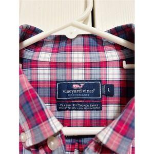 Vineyard Vines Classic Fit Tucker Shirt L Plaid Coastal Preppy Whale